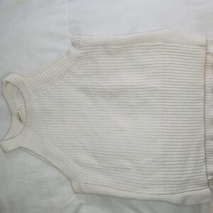 Marine Layer Ivory Knit Sleeveless Sweater Tank – Medium
